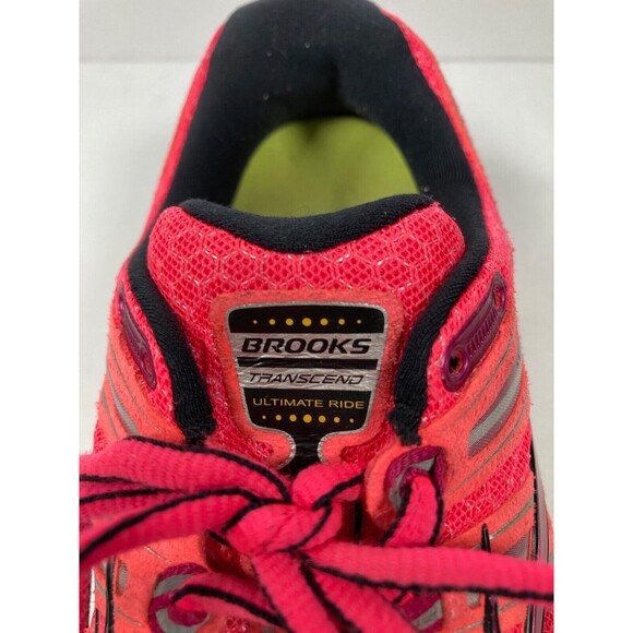 BROOKS Womens Transcend DNA Ultimate Ride Pink Running Shoes 1201501B878 Size 8 - Picture 3 of 10